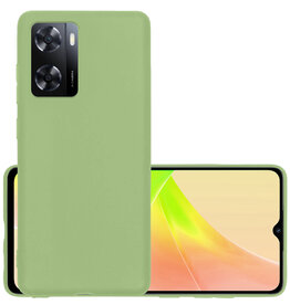 NoXx NoXx OPPO A57 Hoesje Siliconen - Groen