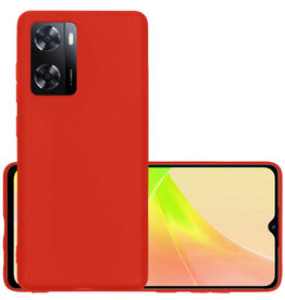 NoXx NoXx OPPO A57 Hoesje Siliconen - Rood