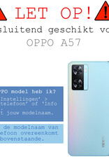 BASEY. Hoes Geschikt voor OPPO A57 Hoesje Siliconen Back Cover Case Met 2x Screenprotector - Hoesje Geschikt voor OPPO A57 Hoes Cover Hoesje - Geel