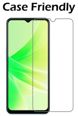 Nomfy Hoesje Geschikt voor OPPO A17 Hoesje Siliconen Cover Case Met Screenprotector - Hoes Geschikt voor OPPO A17 Hoes Back Case - Rood