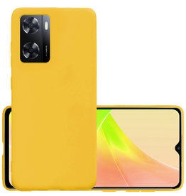 NoXx NoXx OPPO A57s Hoesje Siliconen - Geel