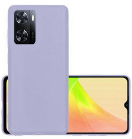 NoXx NoXx OPPO A57s Hoesje Siliconen - Lila