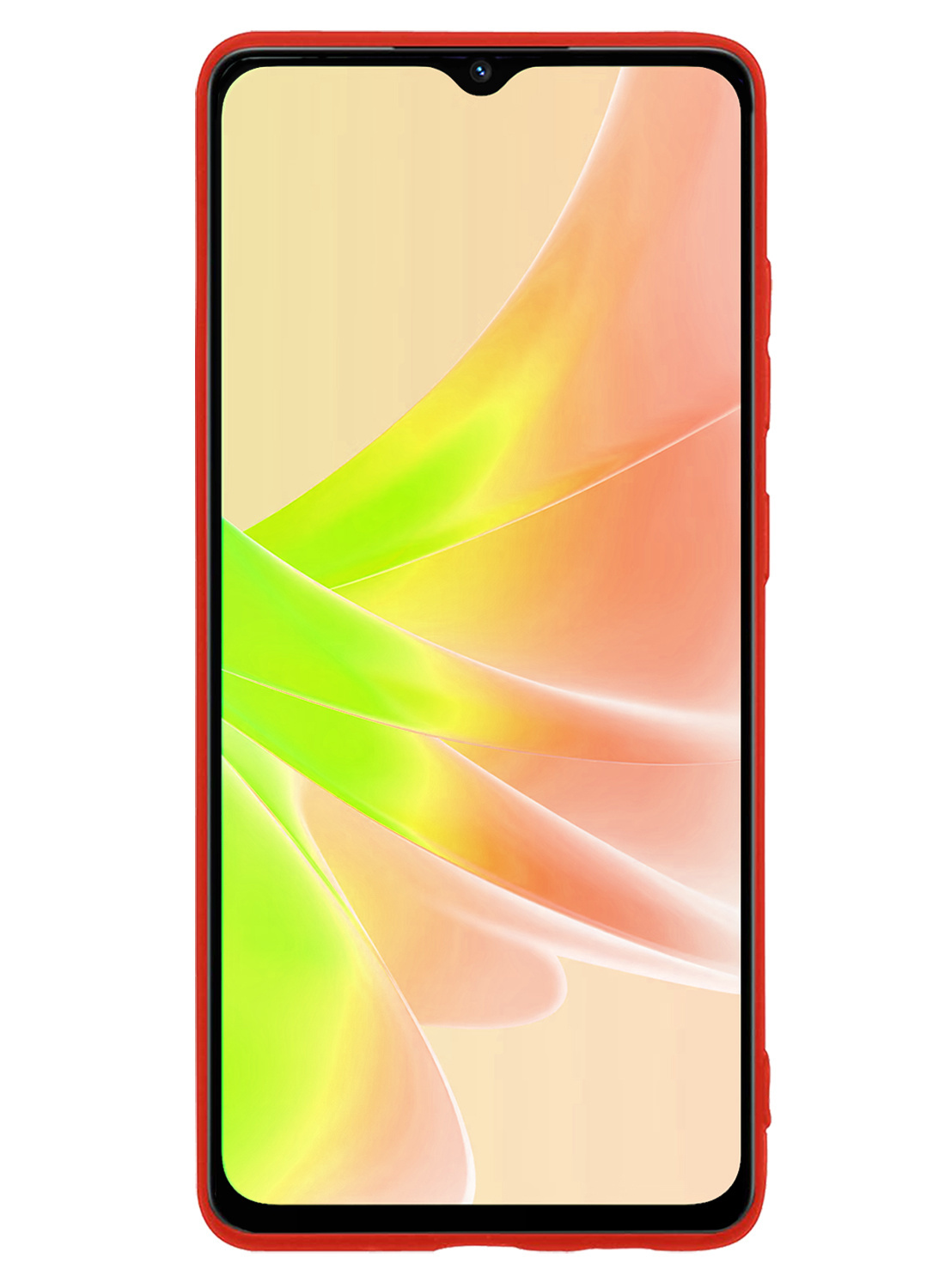 NoXx Hoes Geschikt voor OPPO A57s Hoesje Cover Siliconen Back Case Hoes - Rood