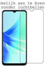 BASEY. Hoes Geschikt voor OPPO A57 Hoesje Siliconen Back Cover Case Met 2x Screenprotector - Hoesje Geschikt voor OPPO A57 Hoes Cover Hoesje - Geel