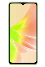 NoXx Hoes Geschikt voor OPPO A57s Hoesje Cover Siliconen Back Case Hoes Met Screenprotector - Groen