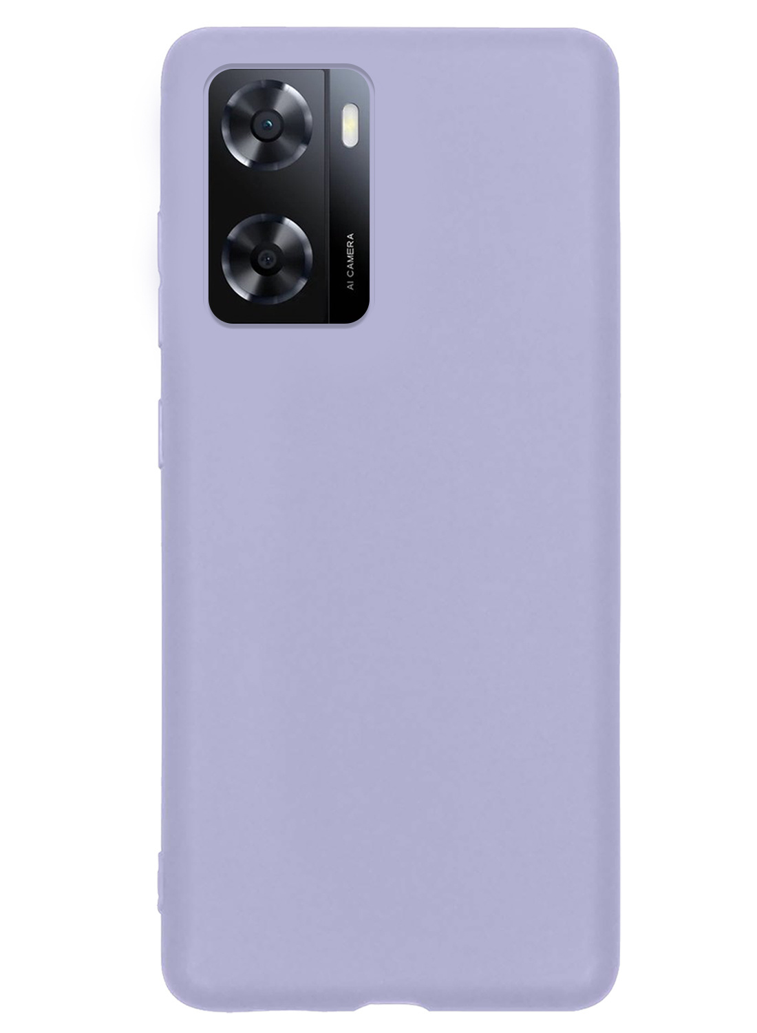 NoXx Hoes Geschikt voor OPPO A57s Hoesje Cover Siliconen Back Case Hoes Met Screenprotector - Lila