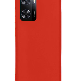 Nomfy Nomfy OPPO A57s Hoesje Siliconen - Rood