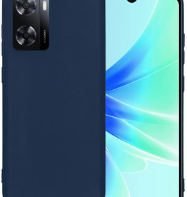 BASEY. OPPO A57s Hoesje Siliconen - Donkerblauw