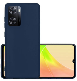 NoXx OPPO A57s Hoesje Siliconen - Donkerblauw