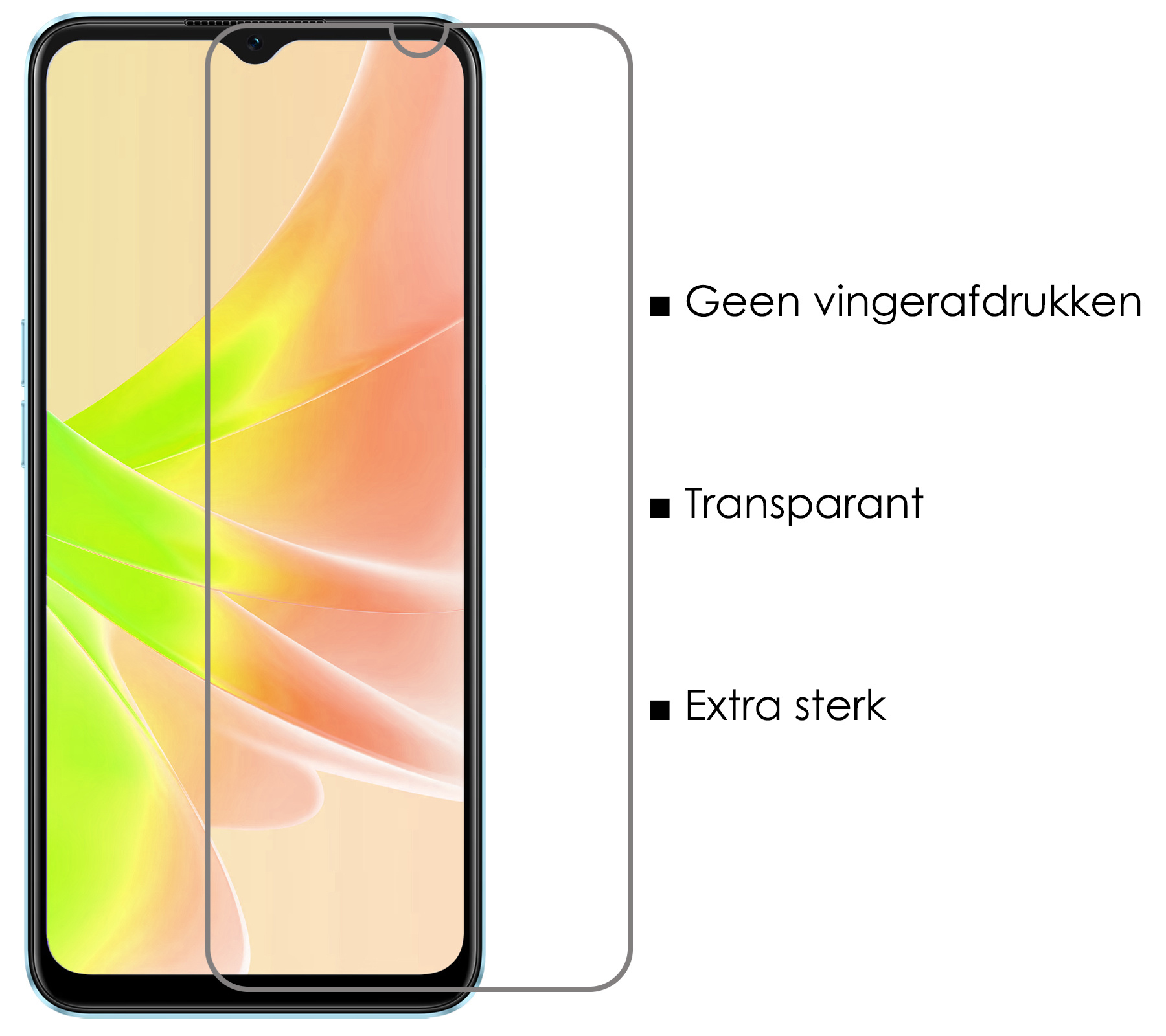 NoXx Hoes Geschikt voor OPPO A57s Hoesje Cover Siliconen Back Case Hoes Met Screenprotector - Geel