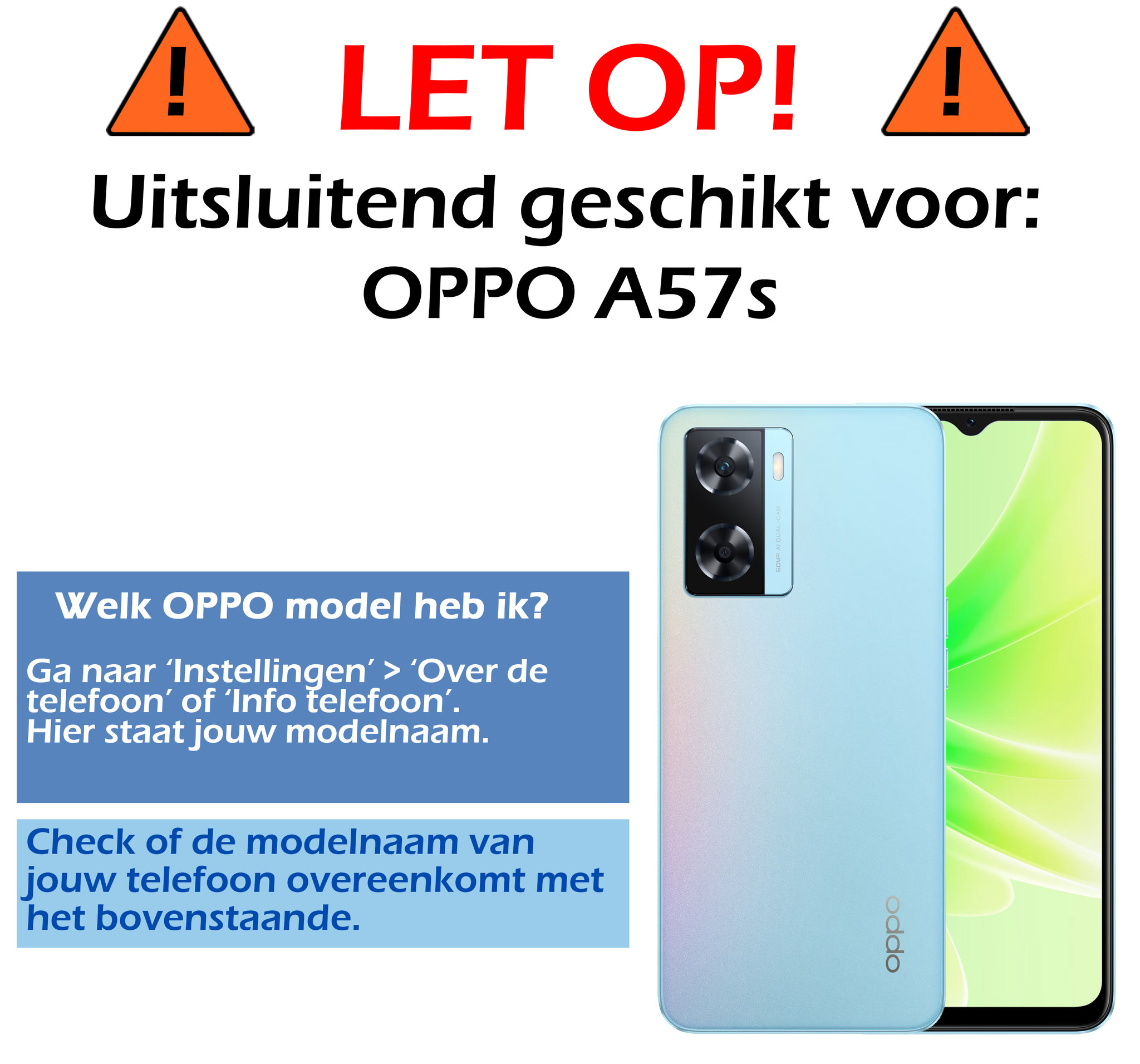 Nomfy Hoesje Geschikt voor OPPO A57s Hoesje Siliconen Cover Case Met 2x Screenprotector - Hoes Geschikt voor OPPO A57s Hoes Back Case - Groen