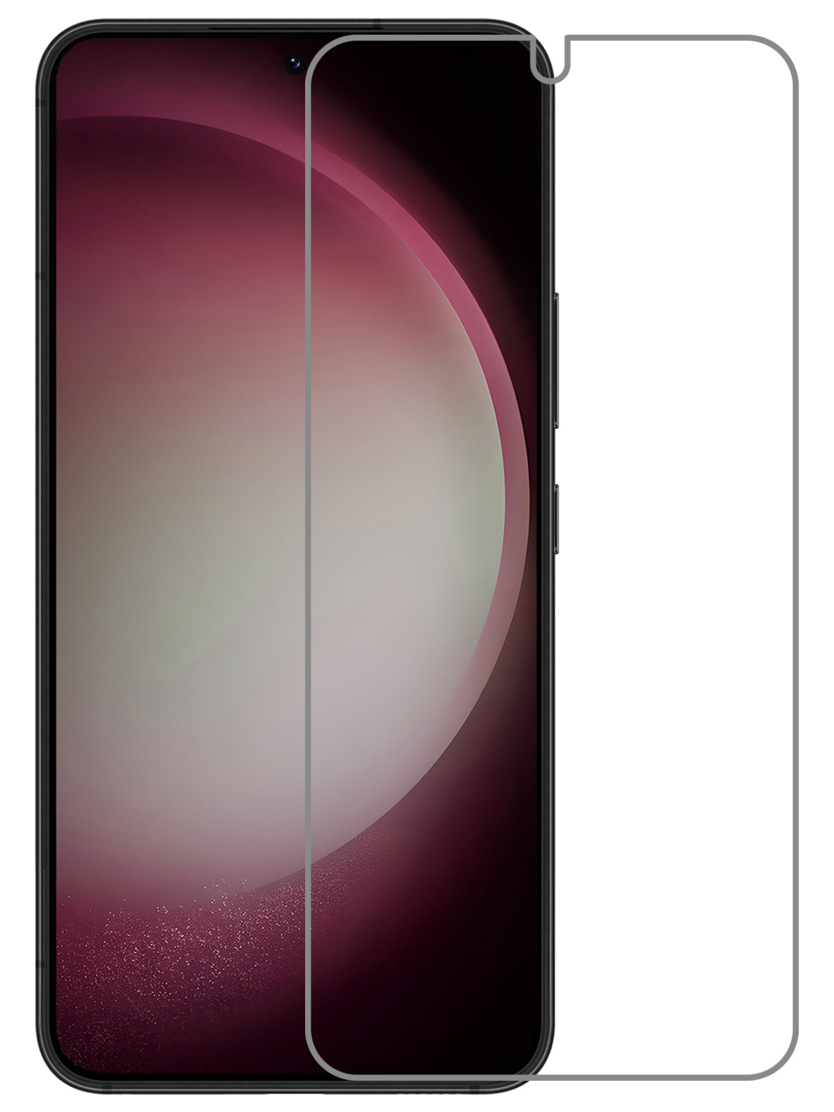 NoXx Screenprotector Geschikt voor Samsung S23 Screenprotector Tempered Glass Gehard Glas Beschermglas