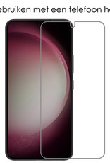 NoXx Screenprotector Geschikt voor Samsung S23 Screenprotector Tempered Glass Gehard Glas Beschermglas