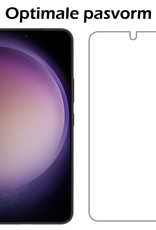 Nomfy Screenprotector Geschikt voor Samsung S23 Screenprotector Bescherm Glas Tempered Glass - Screenprotector Geschikt voor Samsung Galaxy S23 Screen Protector - 3 PACK