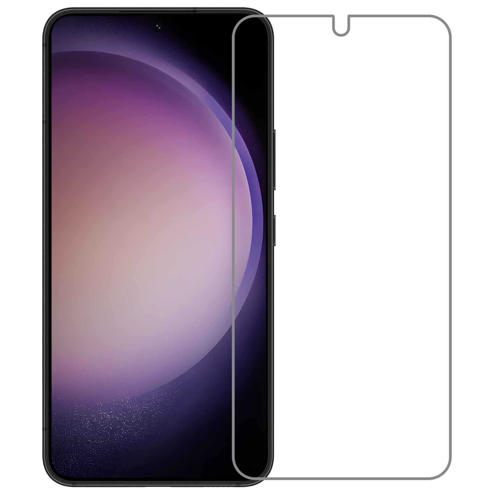 Nomfy Screenprotector Geschikt voor Samsung S23 Screenprotector Bescherm Glas Tempered Glass - Screenprotector Geschikt voor Samsung Galaxy S23 Screen Protector - 3 PACK