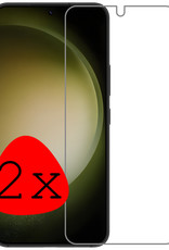 BASEY. Screenprotector Geschikt voor Samsung S23 Plus Screenprotector Tempered Glass - Screenprotector Geschikt voor Samsung Galaxy S23 Plus Beschermglas Screen Protector Glas - 2 Stuks