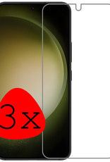 BASEY. Screenprotector Geschikt voor Samsung S23 Plus Screenprotector Tempered Glass - Screenprotector Geschikt voor Samsung Galaxy S23 Plus Beschermglas Screen Protector Glas - 3 Stuks