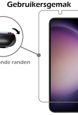 Nomfy Screenprotector Geschikt voor Samsung S23 Plus Screenprotector Bescherm Glas Tempered Glass - Screenprotector Geschikt voor Samsung Galaxy S23 Plus Screen Protector