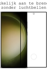 BASEY. Screenprotector Geschikt voor Samsung S23 Ultra Screenprotector Beschermglas Full Cover - Screenprotector Geschikt voor Samsung Galaxy S23 Ultra Screen Protector Full Cover