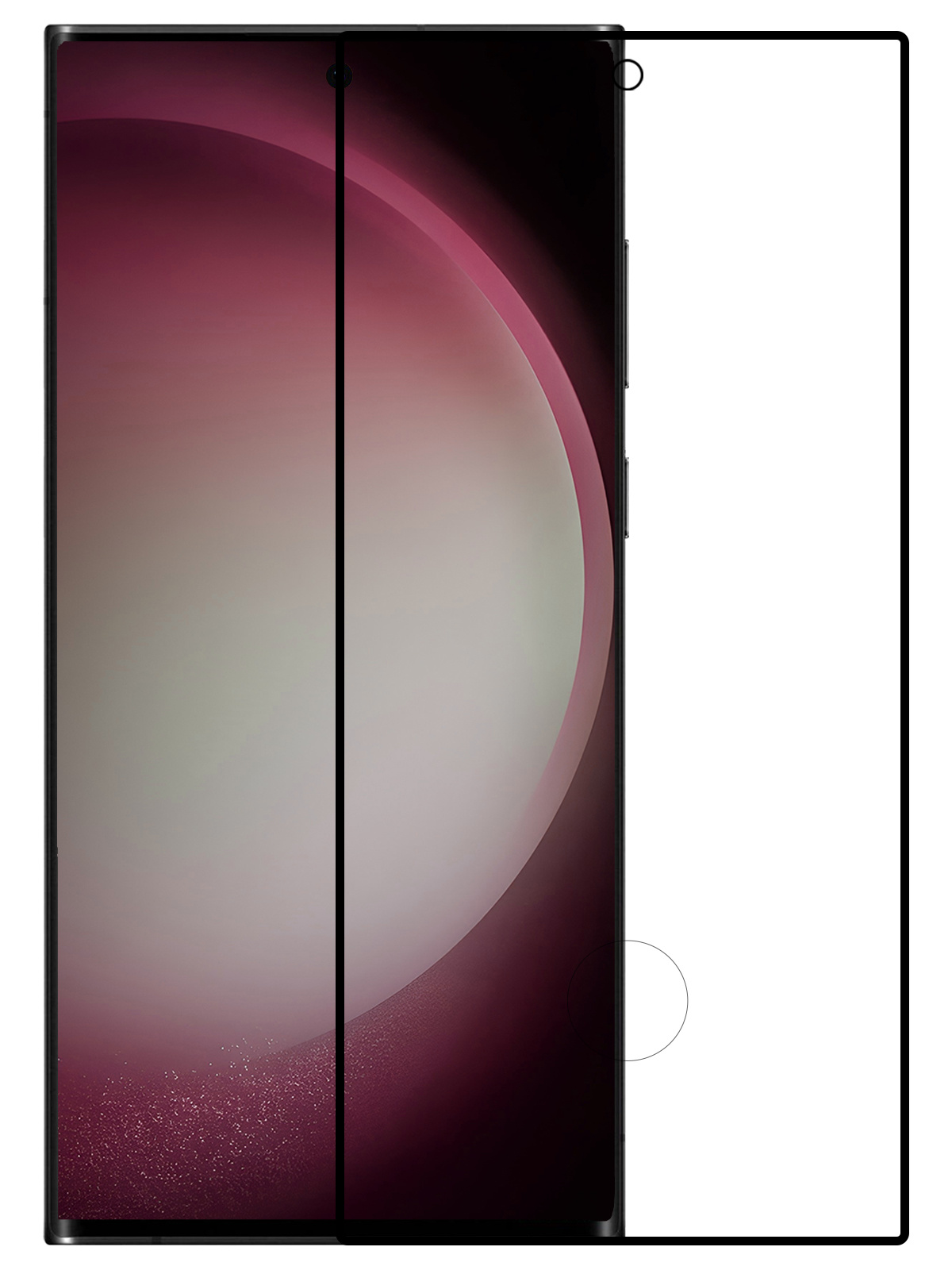 NoXx Screenprotector Geschikt voor Samsung S23 Ultra Screenprotector Tempered Glass Gehard Glas Full Cover