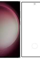 NoXx Screenprotector Geschikt voor Samsung S23 Ultra Screenprotector Tempered Glass Gehard Glas Full Cover - 2x