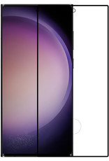 Nomfy Screenprotector Geschikt voor Samsung S23 Ultra Screenprotector Bescherm Glas - Screenprotector Geschikt voor Samsung Galaxy S23 Ultra Screen Protector Tempered Glass Full Screen Full Cover