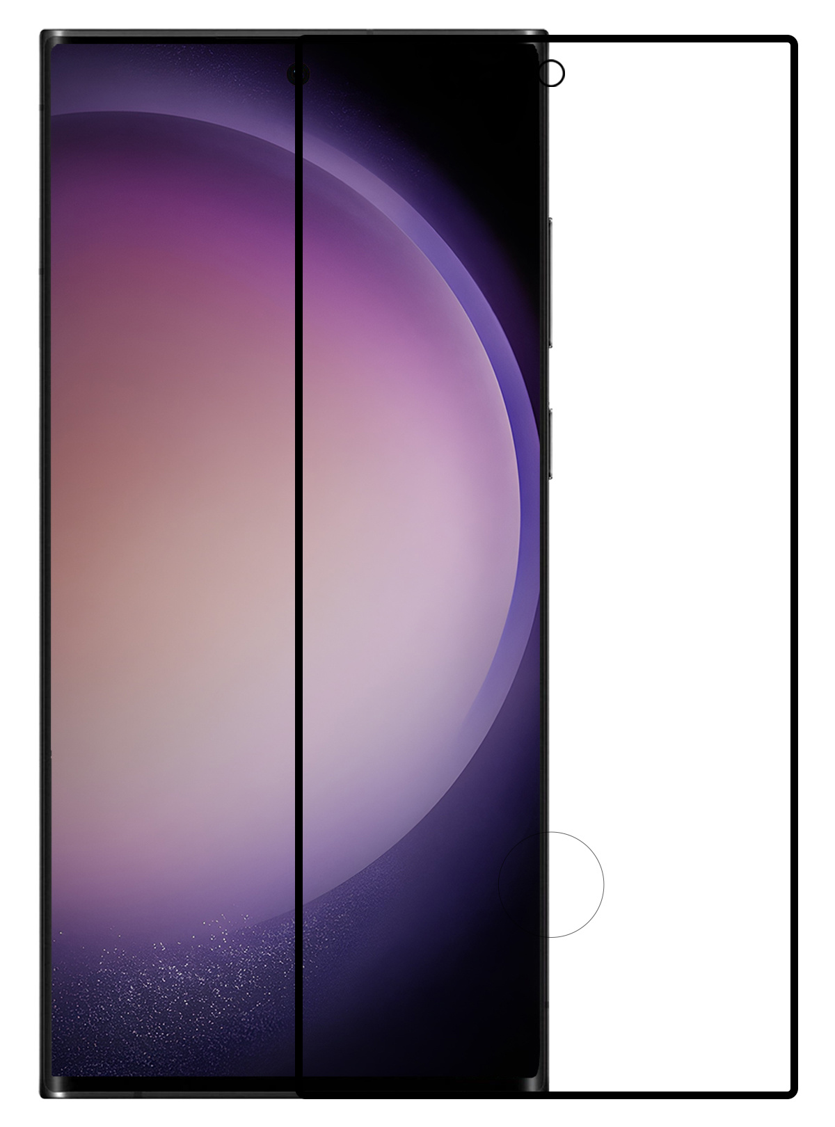 Nomfy Screenprotector Geschikt voor Samsung S23 Ultra Screenprotector Bescherm Glas - Screenprotector Geschikt voor Samsung Galaxy S23 Ultra Screen Protector Tempered Glass Full Screen Full Cover