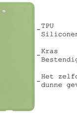 BASEY. Hoes Geschikt voor Samsung S23 Hoesje Siliconen Back Cover Case - Hoesje Geschikt voor Samsung Galaxy S23 Hoes Cover Hoesje - Groen