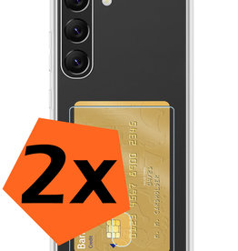 Nomfy Nomfy Samsung Galaxy S23 Hoesje Shockproof Pashouder - 2 PACK