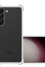 NoXx Hoes Geschikt voor Samsung S23 Hoesje Siliconen Cover Shock Proof Back Case Shockproof Hoes - Transparant