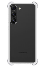 NoXx Hoes Geschikt voor Samsung S23 Hoesje Siliconen Cover Shock Proof Back Case Shockproof Hoes - Transparant - 2x