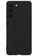 BASEY. Hoes Geschikt voor Samsung S23 Hoesje Siliconen Back Cover Case - Hoesje Geschikt voor Samsung Galaxy S23 Hoes Cover Hoesje - Zwart - 2 Stuks