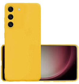 NoXx NoXx Samsung Galaxy S23 Hoesje Siliconen - Geel