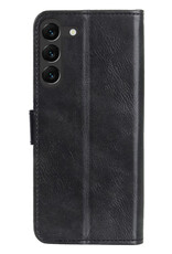 BASEY. Hoes Geschikt voor Samsung S23 Plus Hoesje Bookcase Hoes Flip Case Book Cover - Hoesje Geschikt voor Samsung Galaxy S23 Plus Hoes Book Case Hoesje - Zwart