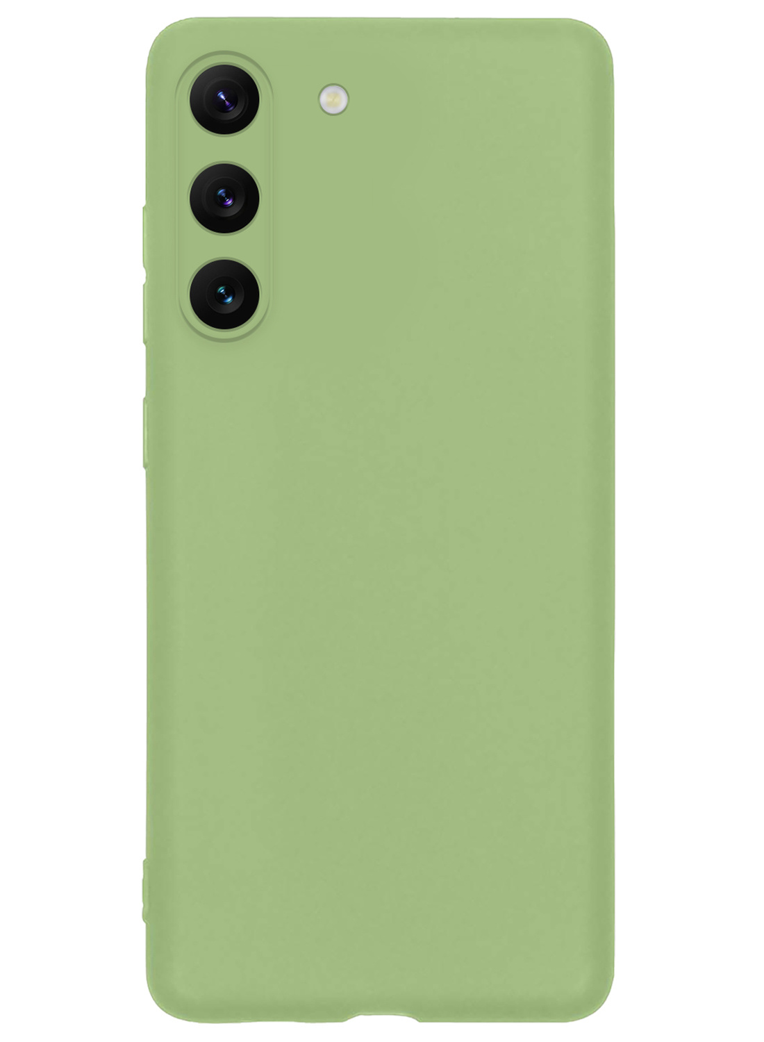 Nomfy Hoesje Geschikt voor Samsung S23 Hoesje Siliconen Cover Case - Hoes Geschikt voor Samsung Galaxy S23 Hoes Back Case - Groen