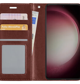 NoXx NoXx Samsung Galaxy S23 Plus Hoesje Bookcase - Bruin