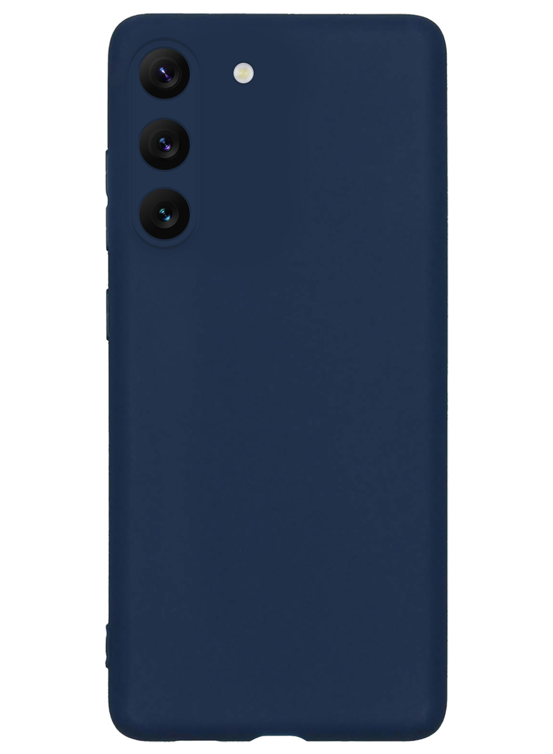 Nomfy Hoesje Geschikt voor Samsung S23 Hoesje Siliconen Cover Case - Hoes Geschikt voor Samsung Galaxy S23 Hoes Back Case - Donkerblauw