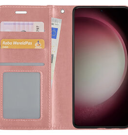 NoXx NoXx Samsung Galaxy S23 Plus Hoesje Bookcase - Rose Goud