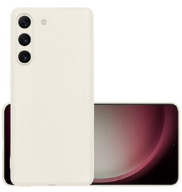 NoXx NoXx Samsung Galaxy S23 Hoesje Siliconen - Wit