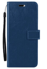 Nomfy Hoesje Geschikt voor Samsung S23 Plus Hoes Bookcase Flipcase Book Cover - Hoes Geschikt voor Samsung Galaxy S23 Plus Hoesje Book Case - Donkerblauw