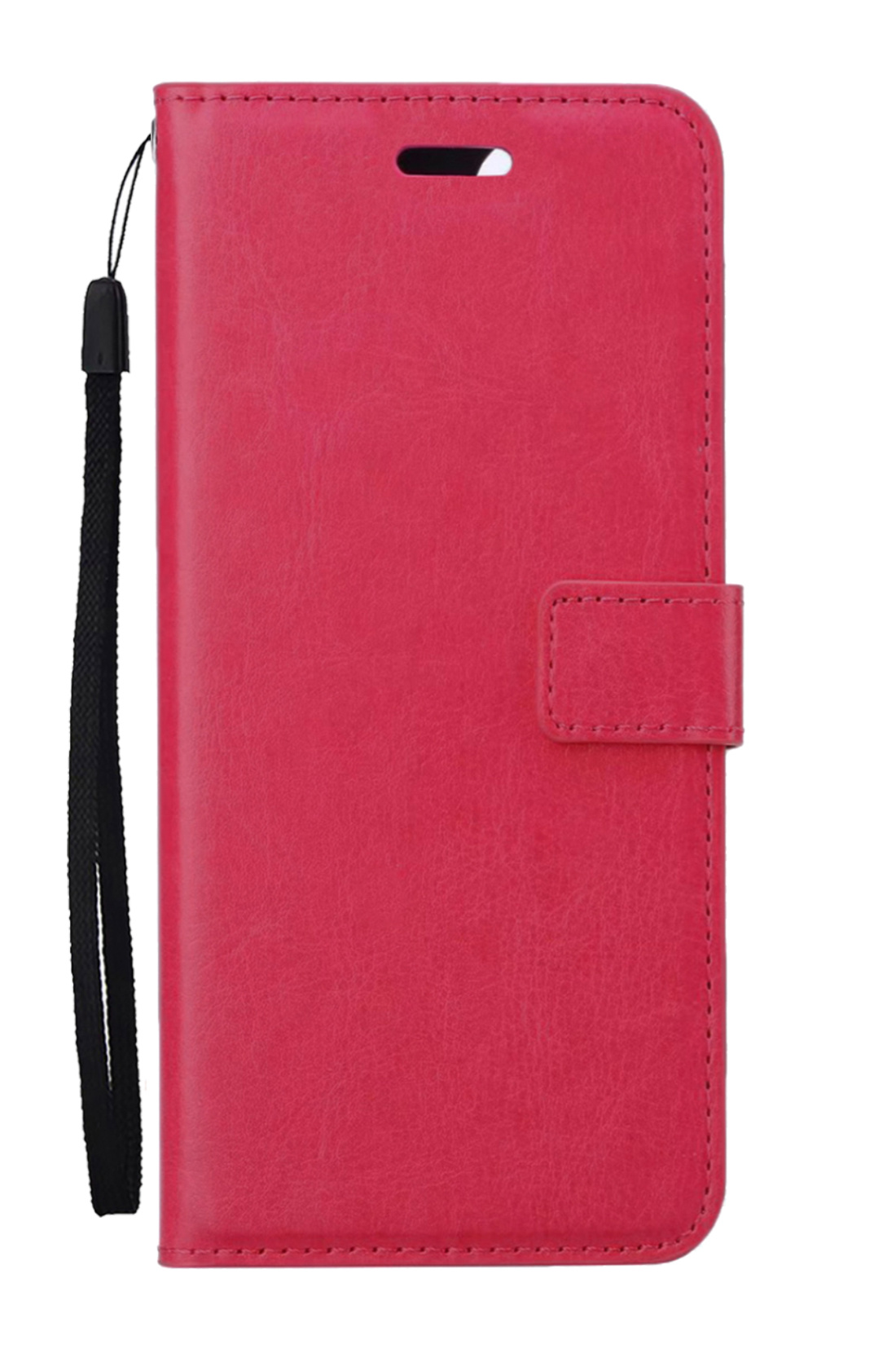 Nomfy Hoesje Geschikt voor Samsung S23 Plus Hoes Bookcase Flipcase Book Cover - Hoes Geschikt voor Samsung Galaxy S23 Plus Hoesje Book Case - Donkerroze