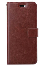 BASEY. Hoes Geschikt voor Samsung S23 Ultra Hoesje Bookcase Hoes Flip Case Book Cover - Hoesje Geschikt voor Samsung Galaxy S23 Ultra Hoes Book Case Hoesje - Bruin
