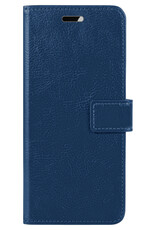 BASEY. Hoes Geschikt voor Samsung S23 Ultra Hoesje Bookcase Hoes Flip Case Book Cover - Hoesje Geschikt voor Samsung Galaxy S23 Ultra Hoes Book Case Hoesje - Donkerblauw