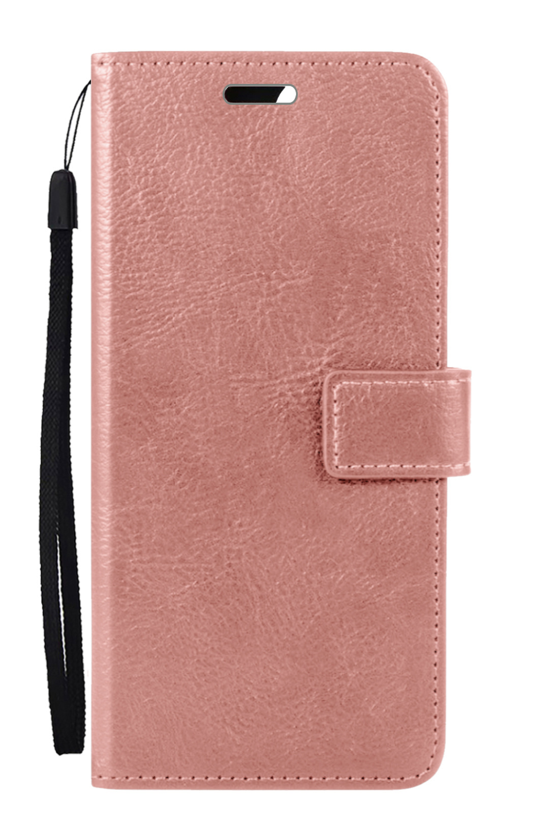 Nomfy Hoesje Geschikt voor Samsung S23 Hoes Bookcase Flipcase Book Cover Met Screenprotector - Hoes Geschikt voor Samsung Galaxy S23 Hoesje Book Case - Rosé goud