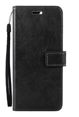 Nomfy Hoesje Geschikt voor Samsung S23 Hoes Bookcase Flipcase Book Cover Met Screenprotector - Hoes Geschikt voor Samsung Galaxy S23 Hoesje Book Case - Zwart