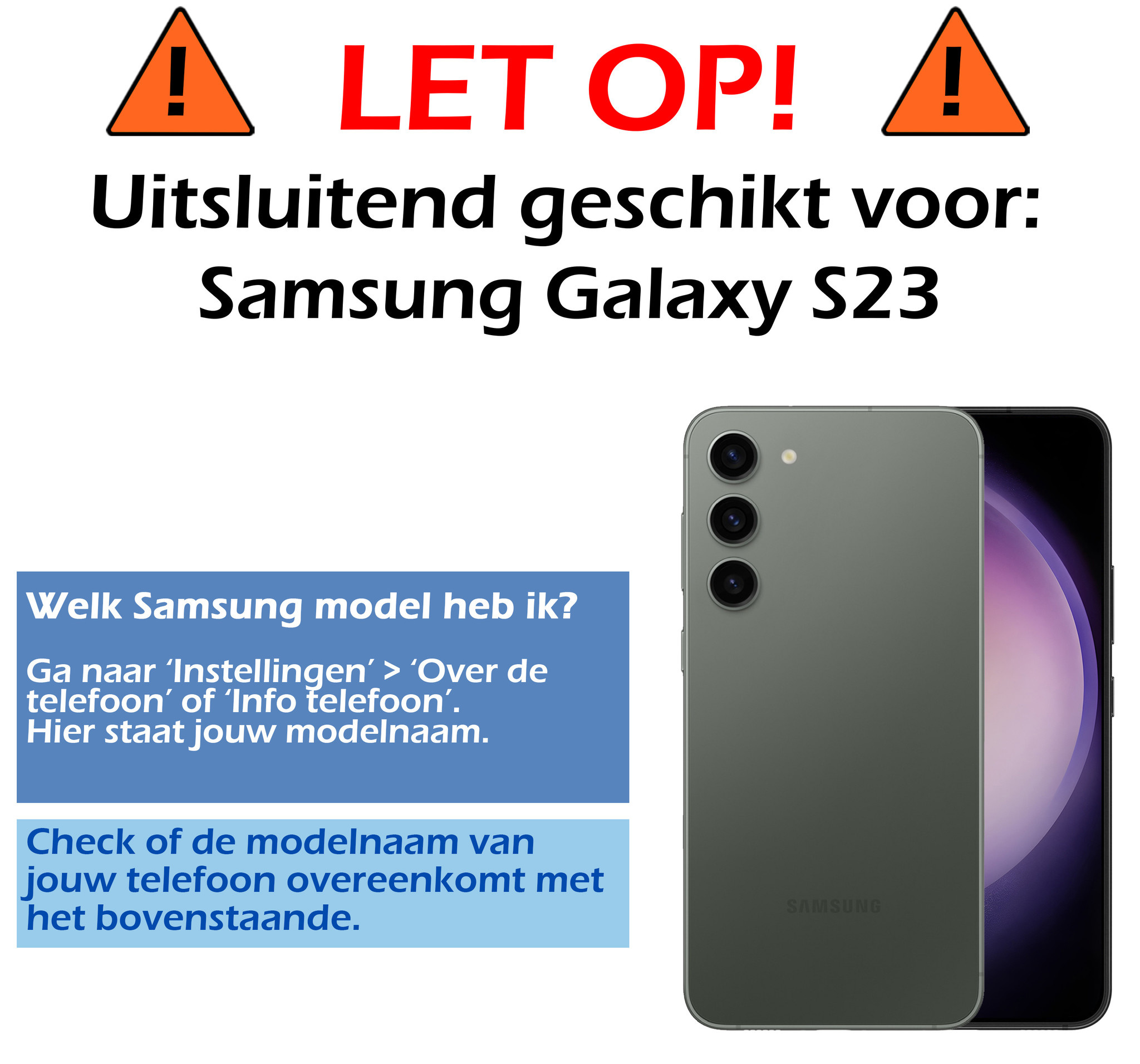 Nomfy Hoesje Geschikt voor Samsung S23 Hoes Bookcase Flipcase Book Cover Met 2x Screenprotector - Hoes Geschikt voor Samsung Galaxy S23 Hoesje Book Case - Donkerblauw