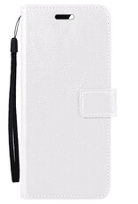 Nomfy Hoesje Geschikt voor Samsung S23 Hoes Bookcase Flipcase Book Cover Met 2x Screenprotector - Hoes Geschikt voor Samsung Galaxy S23 Hoesje Book Case - Wit