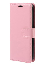 BASEY. Hoes Geschikt voor Samsung S23 Ultra Hoesje Bookcase Hoes Flip Case Book Cover - Hoesje Geschikt voor Samsung Galaxy S23 Ultra Hoes Book Case Hoesje - Lichtroze