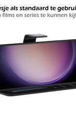 Nomfy Hoesje Geschikt voor Samsung S23 Hoes Bookcase Flipcase Book Cover Met 2x Screenprotector - Hoes Geschikt voor Samsung Galaxy S23 Hoesje Book Case - Zwart