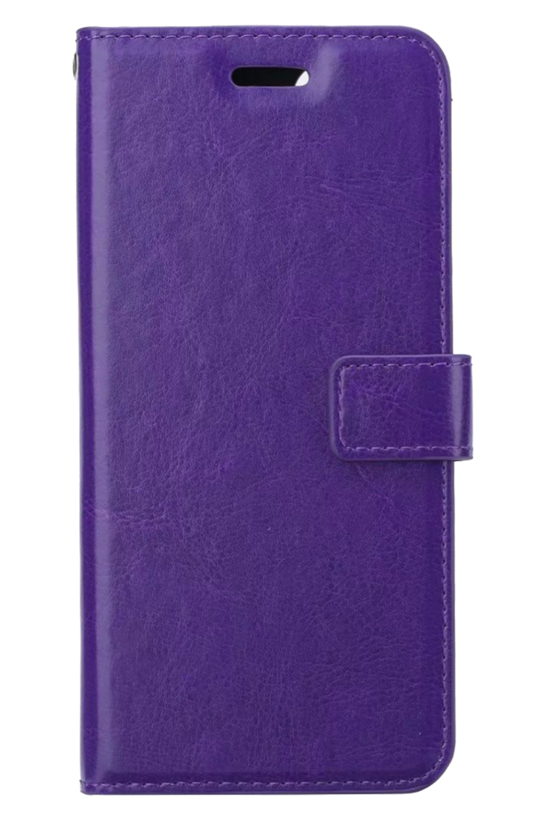 BASEY. Hoes Geschikt voor Samsung S23 Ultra Hoesje Bookcase Hoes Flip Case Book Cover - Hoesje Geschikt voor Samsung Galaxy S23 Ultra Hoes Book Case Hoesje - Paars